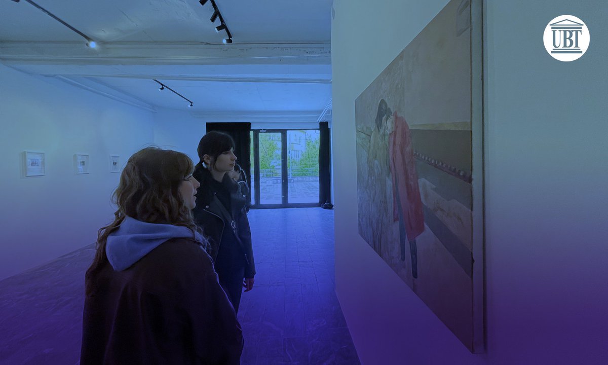 Students from the #Art and #DigitalMedia program at #UBT had an extraordinary experience during a study visit as part of the Practical course at Studio Experiment 2. 🎨 This visit helps students develop a fresh perspective in the art industry. 🖼️