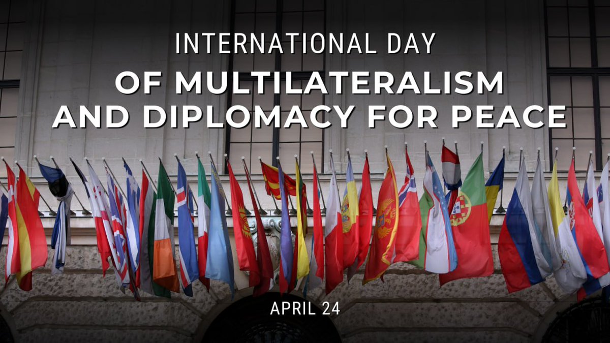 💬 #Zakharova: April 24 is International Day of Multilateralism and Diplomacy for Peace. 🇷🇺 Russia is working to fully restore the UN’s status as the cornerstone of multilateralism. 🤝 We invite all constructively minded countries to join. #multilateralism