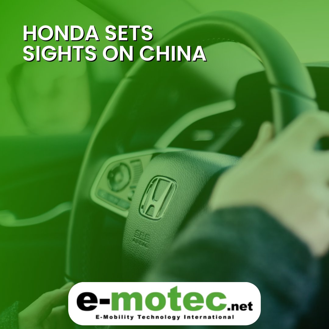 🔋Japanese carmaker, Honda, is aiming to take over the Chinese market with new electric vehicle brand ‘Ye’.

⬇️Read below:

#evnews #emotec #emobility #evbattery #emobilityrevolution #futureiselectric #emobilitynews #electricvehicle #electricvehiclenews #evcharger