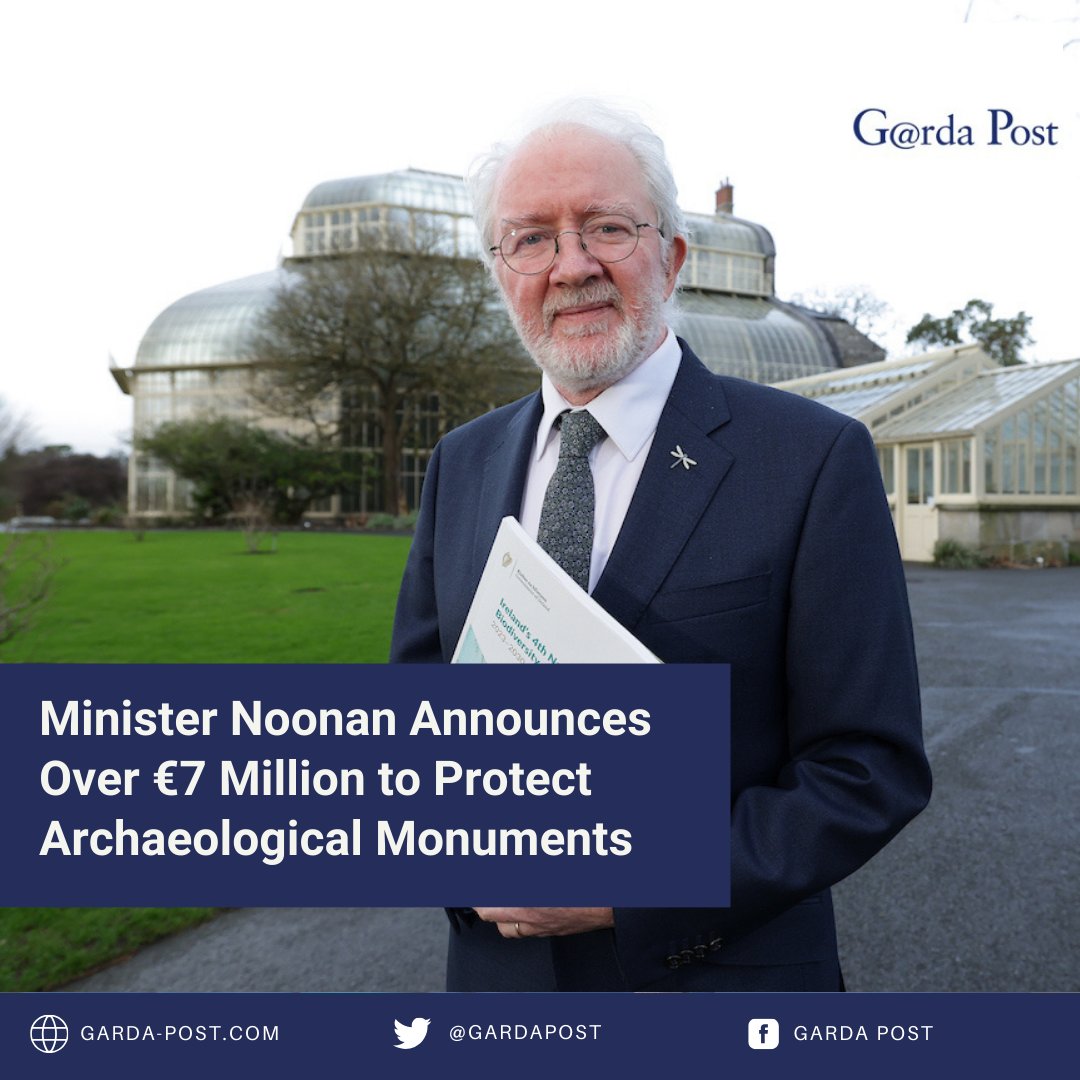 GardaPost's tweet photo. Minister Noonan Announces Over €7 Million to Protect Archaeological Monuments
@noonan_malcolm

Read more: https://t.co/kvtLgSVVxp

#CommunityMonumentsFund #IrishHeritage #CommunityFunding https://t.co/MTxd7fIQB7