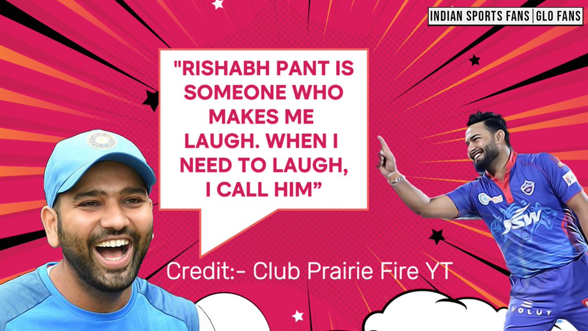 'Rishabh Pant is someone who makes me laugh!' 🤣 Rohit Sharma on the charismatic @DelhiCapitals wicket-keeper. #IPL2024 #CricketTwitter📷 #MumbaiIndians #Trending #BREAKING_NEWS #RohitSharma #PKBSvsMI