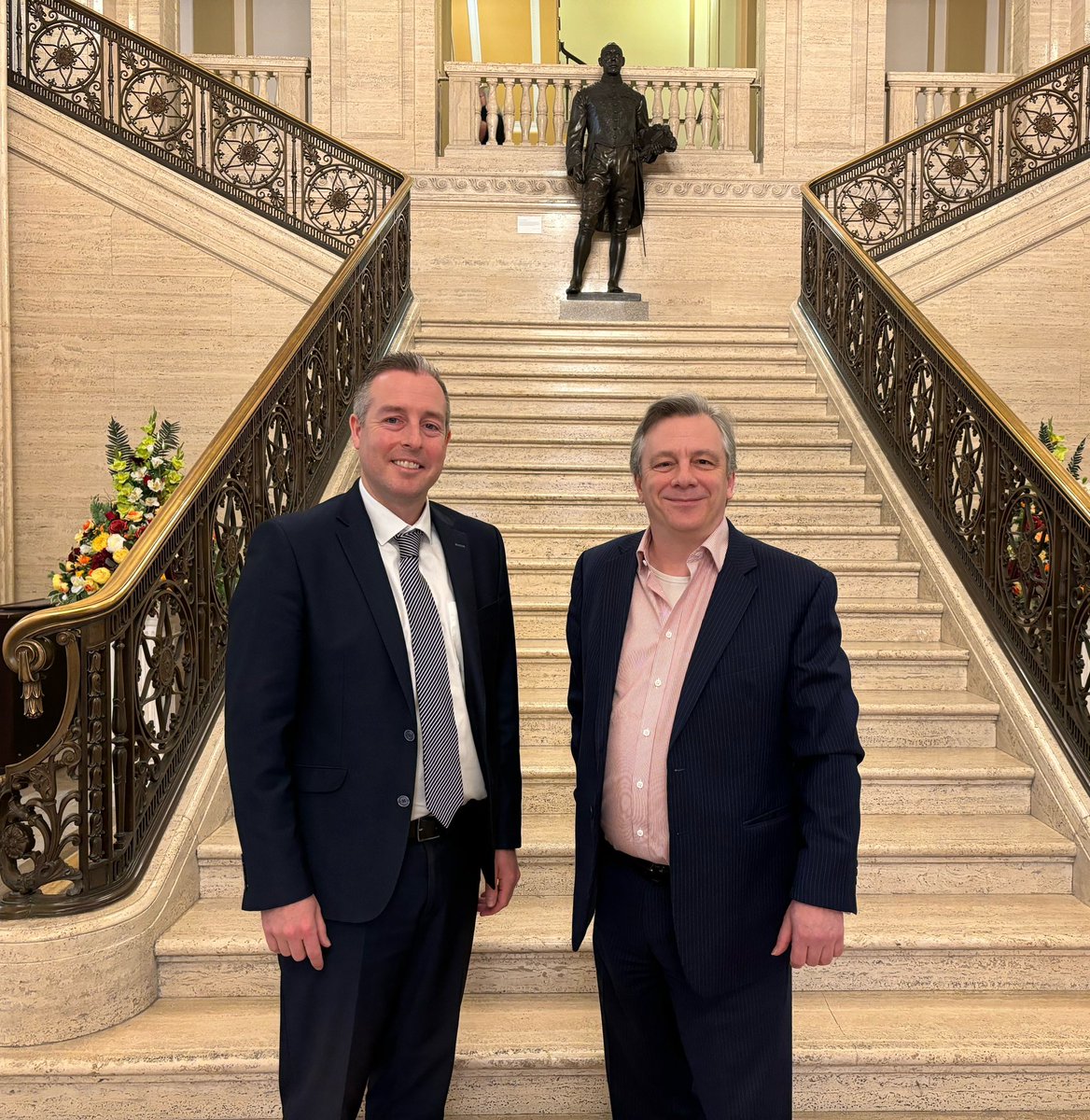 Education Minister @paulgivan held an introductory meeting with Mark Baker, Chief Executive @CSSC_NI to discuss issues regarding the controlled schools sector.