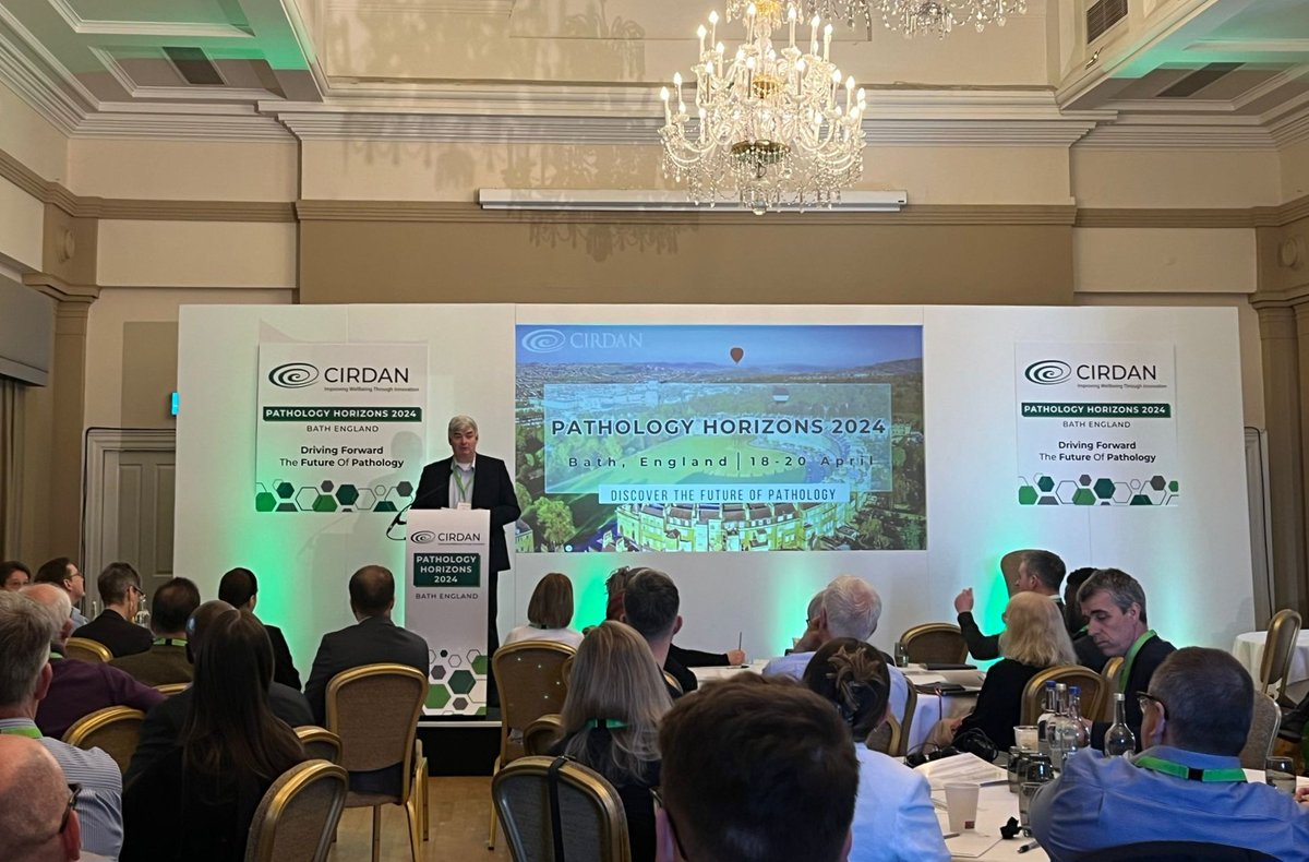path_horizons's tweet photo. We were delighted to open our #PathologyHorizons conference this morning with a welcome from our CEO Hugh Cormican. A warm welcome to everyone who has come to join us! #PathologyHorizons2024 https://t.co/stT0cYEDMu