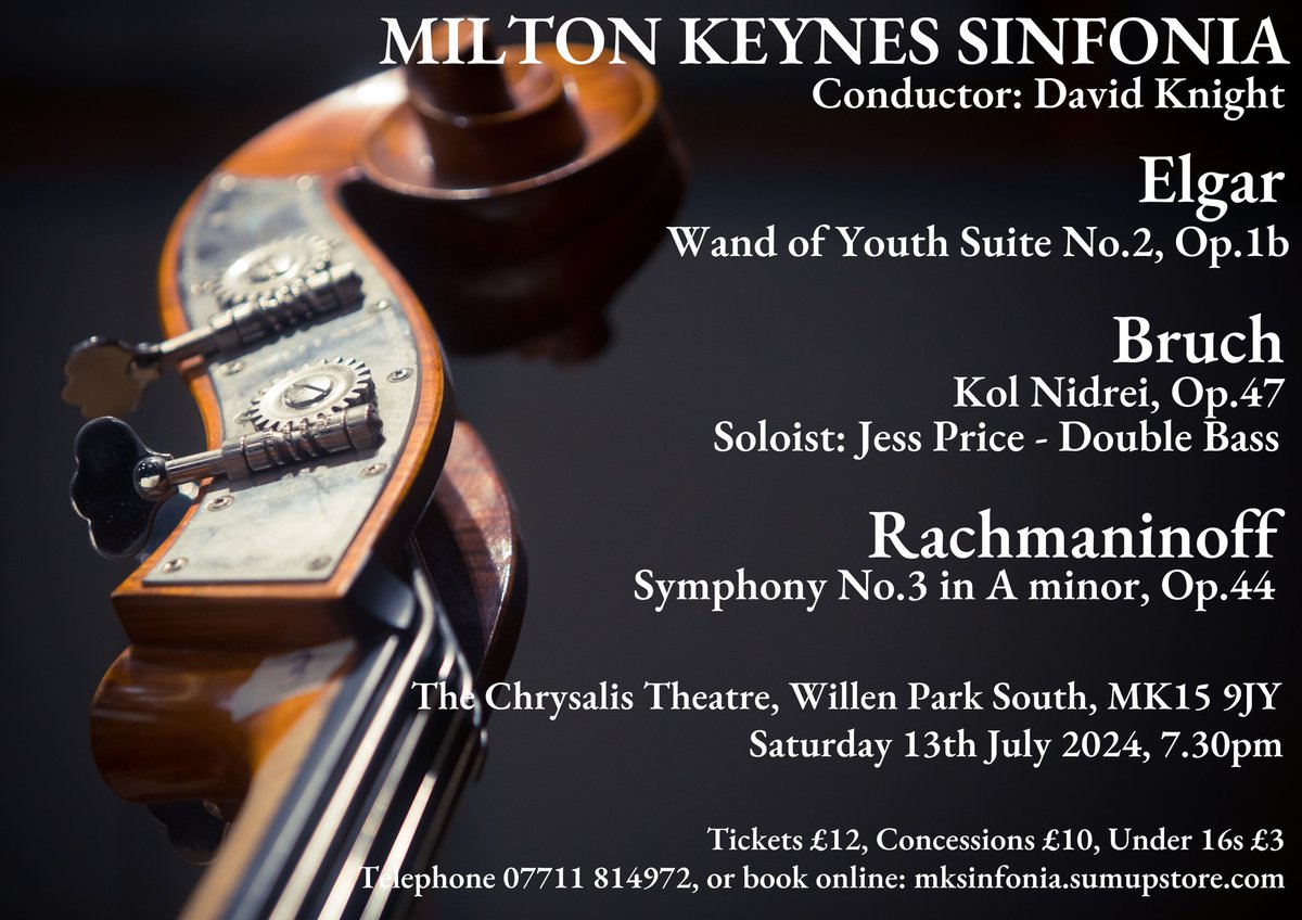 Date for your diaries! Join the @MkSinfonia for their Summer Concert at our theatre on Saturday 13th July. Book your tickets here - mksinfonia.sumupstore.com/product/saturd… #WhatsOnMK #ClassicalMusic #LoveMK