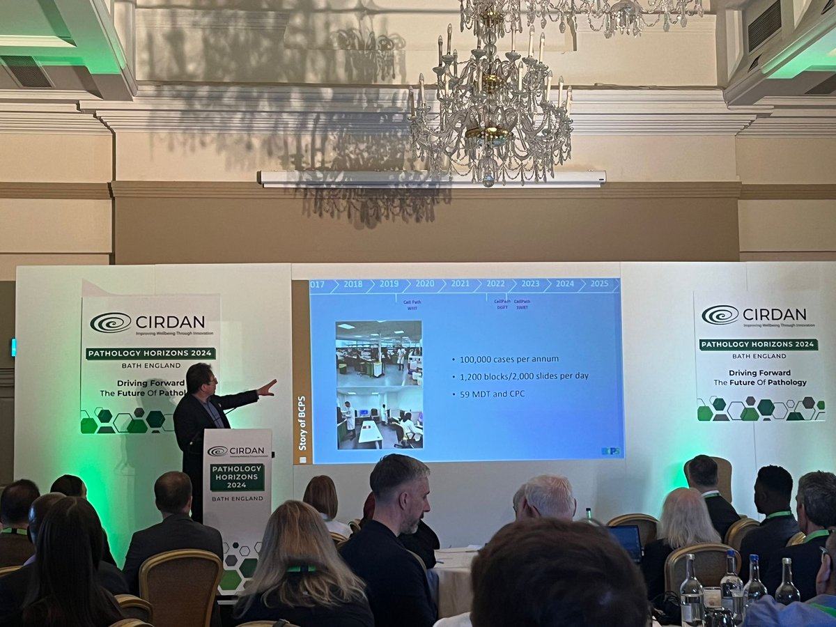 path_horizons's tweet photo. Our first session was commenced this morning by Branko Perunovic. A fascinating discussion of the Journey to Pathology 3.0! #PathologyHorizons2024 https://t.co/1cTRQMNMJy