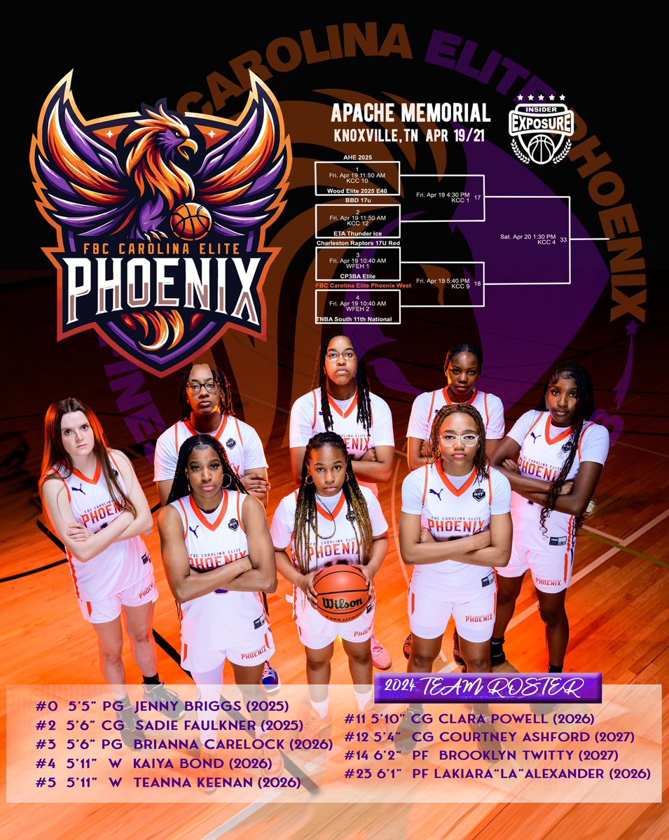 Come check us out at @InsiderExposure Apache Memorial this weekend! @PhoenixWwbb @CarolinaEliteBB @CoachShauntay @DelaneyRudd4 @JDHoopsGuy