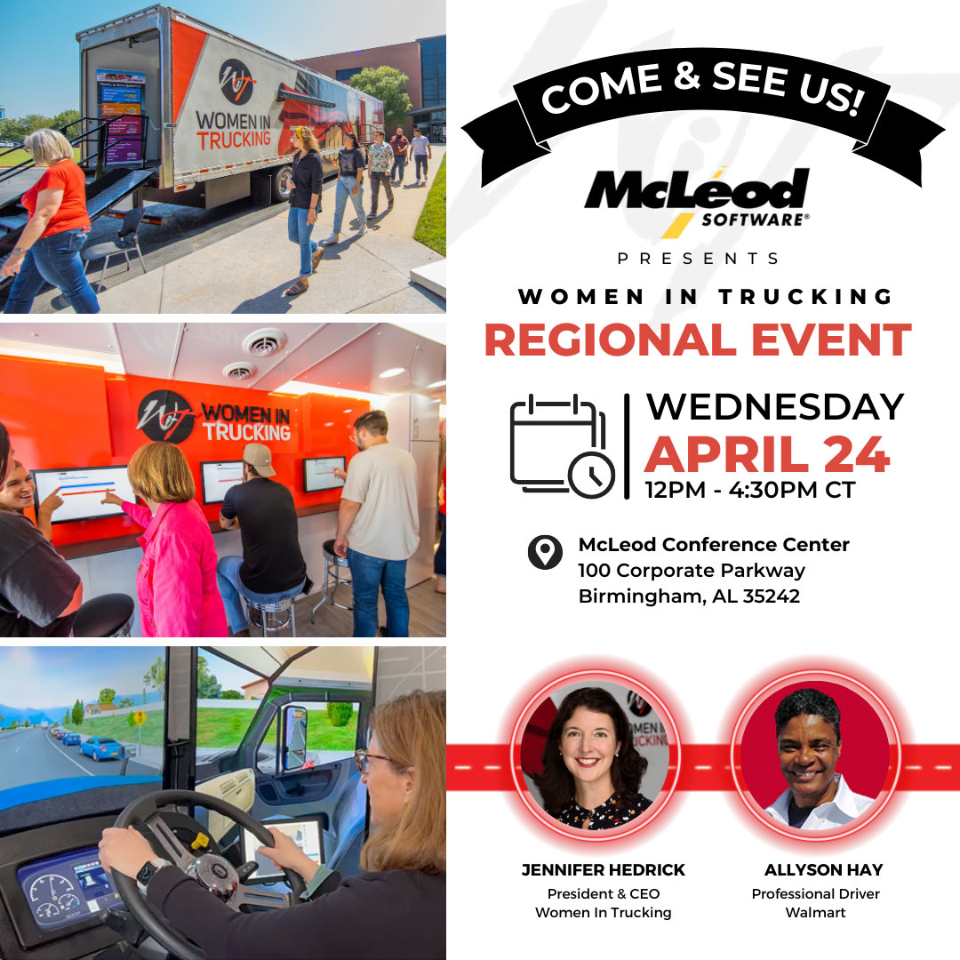 Building allies can be critical in your career journey. Attend the upcoming FREE #WomenInTrucking @McLeodSoftware event featuring special appearances by WIT CEO Jennifer Hedrick, Allyson Hay of @Walmart, and the WITney Educational Trailer. Register: hubs.lu/Q02tkbwt0