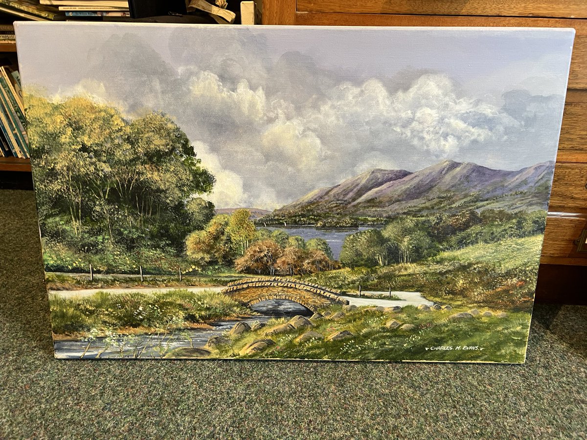 Cumbrian bridge. An old one that will be for sale on the website in a couple of weeks! @DalerRowney #system3acrylics charlesevansart.com