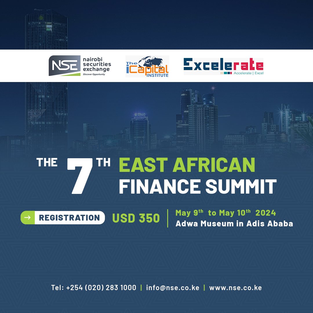 Ethiopia is gearing to the launch of a capital markets and Kenya will be very keen to support the growth of the market. Over the last few years @NSE_PLC has been instrumental in preparing Ethiopian companies for this big step, opening doors to new opportunities. This May 9th &