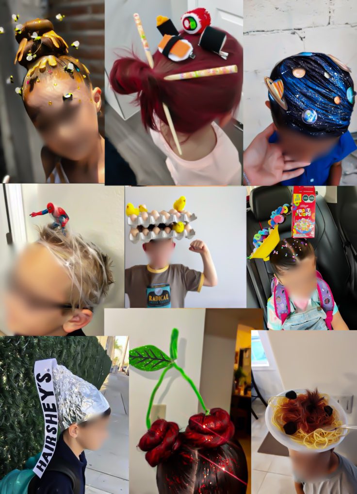 ⠀

                ﹫📚  𝘁𝗲𝗮𝗰𝗵𝗲𝗿 𝗸𝗮𝗹𝗶 𝗰𝗹𝗮𝘀𝘀𝗲𝘀.
⠀
hoje foi o crazy hair day com meus pitocos e simplesmente fui >humilhada< por eles que vieram com penteados incríveis (e ainda falaram mal das minhas presilhas de frutinhas. 🤡
⠀