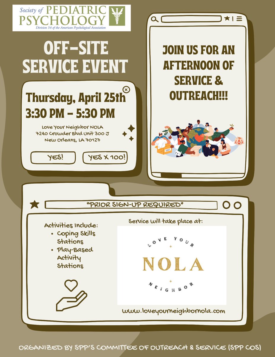 #SPPAC2024 is now only 1 week away!!! This year we'll be partnering with Love Your Neighbor Nola for an awesome off-site service experience!