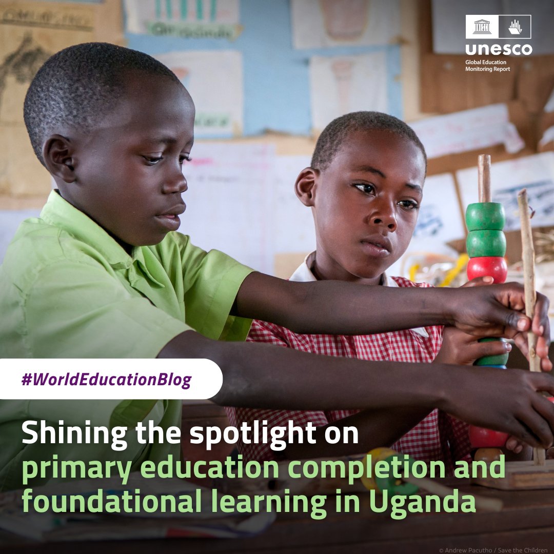 The latest Spotlight on Uganda country report by #GEMReport and @ADEAnet focuses on primary education completion and foundational learning in the country. ➡️ Read more in the #WorldEducationBlog post: bit.ly/49GT6GI #YearofEducation #BornToLearn