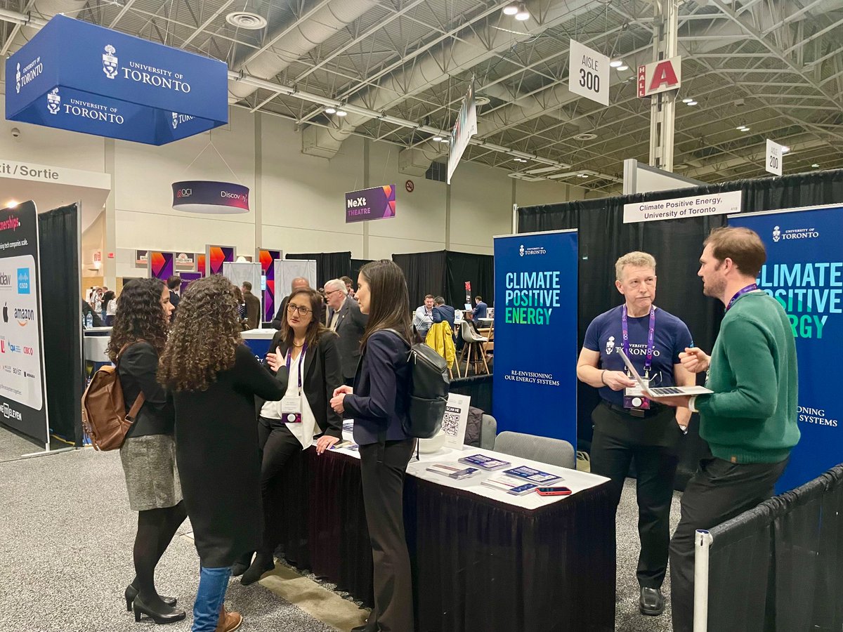 We’re back for day 2 of @OCInnovation #DiscoveryX 💡Stop by our booth to chat all things #cleantech #cleanenergy and #sustainability at Canada’s top research university @UofT @UofTEngineering @UofTArtSci