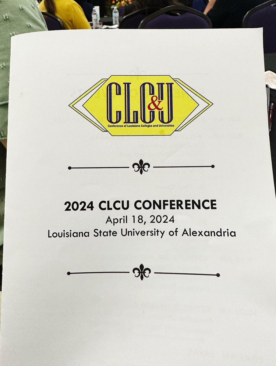 mistymac's tweet photo. Excited to be at this year’s #CLCU Conference at @LSUAlexandria.

Great hearing from @jimmysawtelle, @coreil_paul, and @KimHunterReed this morning. https://t.co/B0sdmbG9xV