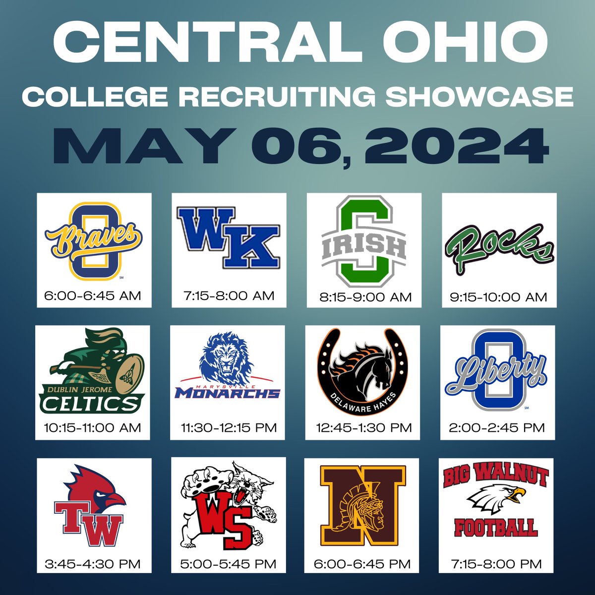 Looking forward to seeing coaches on the 6th.