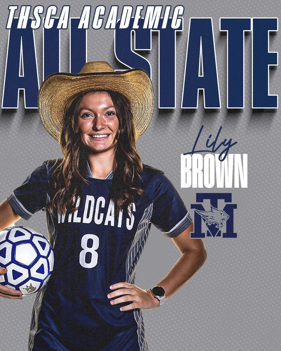 Congratulations to Lily Brown for being named to THSCA’s Academic All-State 2nd Team!!