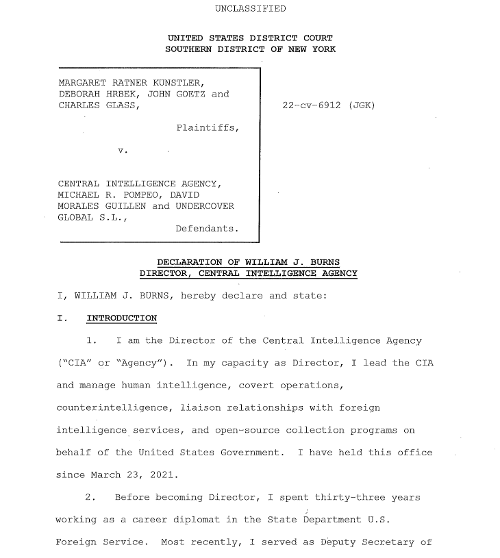 wikileaks's tweet photo. CIA director William J. Burns files State Secrets Privilege demand in spying on Assange lawyers, journalists case
Link: https://t.co/xyEIfrhTTc
Background: https://t.co/MxXKXgcXXe https://t.co/IBQwKssoSB