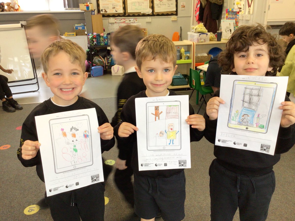 We enjoyed reading  the story'The Adventures of Max and his Magic Tablet: Football Fantasy' and designed our own tablet game. @WFCTrust @PLCommunities #PLPrimarystars #StCathsEnglish #StCathsPE