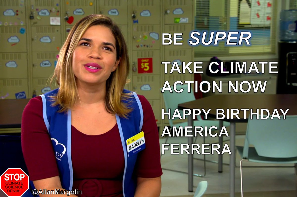 Be SUPER - Take #ClimateAction Now Happy Birthday America Ferrera @MohnaAnsari @KAdnoub @eloycam2012 @arikring @CleanAirMoms @GeraldKutney @Eathbound420 @ECOWARRIORSS @DrMariaNeira @CLIMATEMAMA @Pastpreservers @AuroraBlogspot @58bugeye @RIPGQP @Hoover5454 @felinesfor420