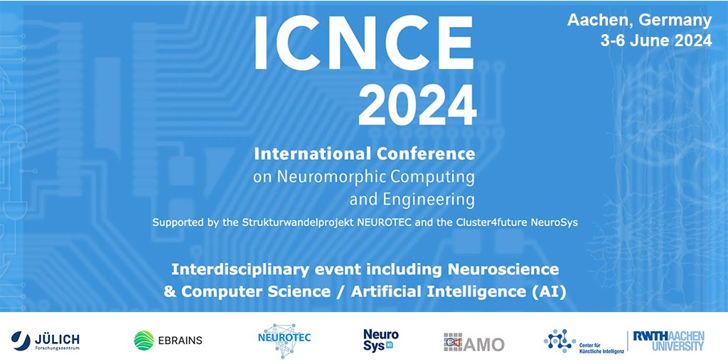 Have you registered for ICNCE 2024? Join this interdisciplinary event linking neuroscience, computer science, and artificial intelligence from 3-6 June in Aachen, Germany! Find out more: ebrains.eu/news-and-event…