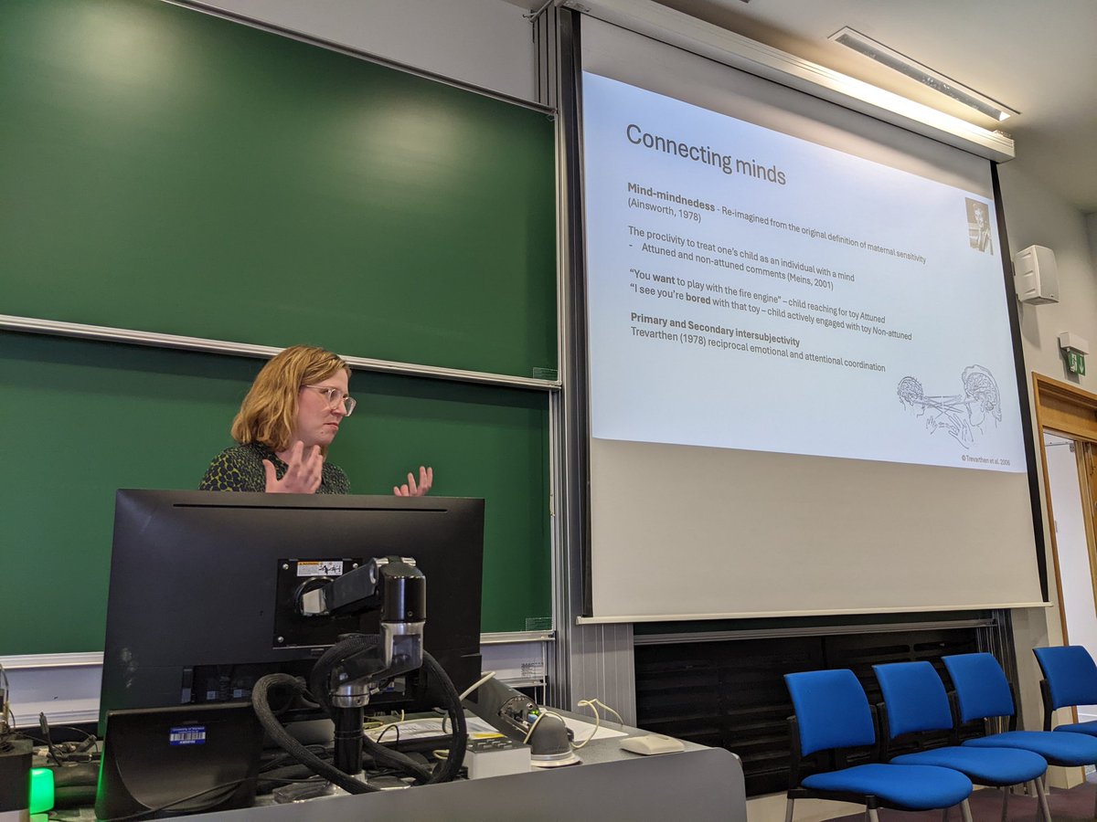 KirstGreen's tweet photo. Our final keynote speaker is @DrLizKirk who is talking to us about how gesture in parent/ child interaction allows us to use the hands to read minds. What a privilege to have  the three fantastic keynote speakers we've had today! #comein2024 https://t.co/xvx2jdpSD6