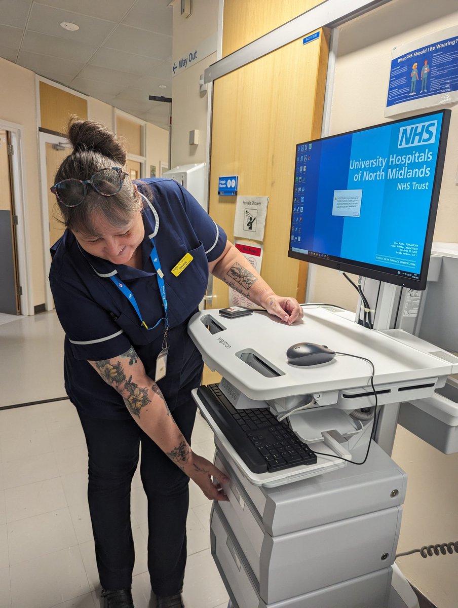 New EPMA carts deployed for County inpatient wards. It is getting real!
Big thanks to @UHNM_IMT Desktops team.

@FionaHibberts @PoojaK3004 @richlew1