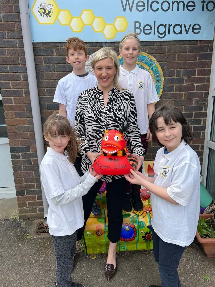 Thanks to all at Belgrave Primary School in #Chester for decorating our duck ready for @COCHfundraising duck race this Saturday! Good luck to all taking part 🦆 Read more about it here: bit.ly/3TXJZf0