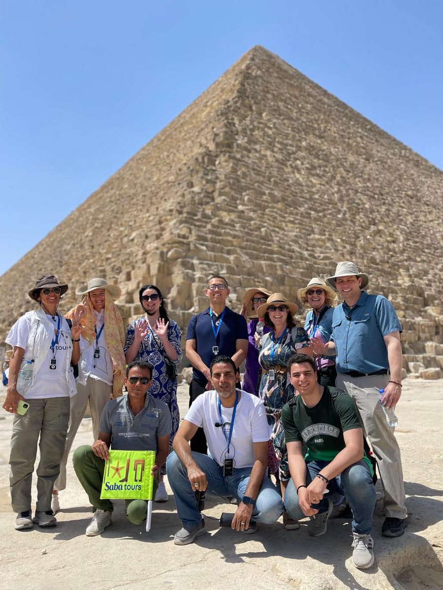 MikeRicksecker's tweet photo. Explore #Egypt like never before! Watch my latest travel video blog to experience the magic & #mysteries of the #pyramids. Join the adventures and unlock exclusive content daily on the Connected Universe Portal! #Giza #theGreatPyramids https://t.co/NE8ZlVXeoE https://t.co/sCh3Znpg22