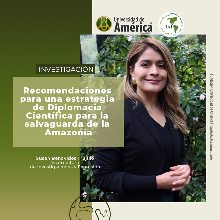 #UAméricaEnMedios 💡 Nuestra Vicerrectora de Investigaciones y Extensión, Susan Benavides, participó en la investigación realizada para el @IAI_news, en la que se presenta una estrategia integral para la conservación de la Amazonía a través de la diplomacia científica👏🍃