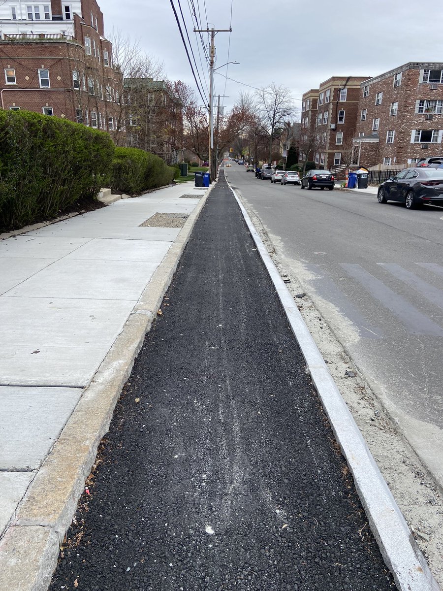 Looking down Summer Street from Benton Road, this is going to be a pretty amazing 🚲 track!