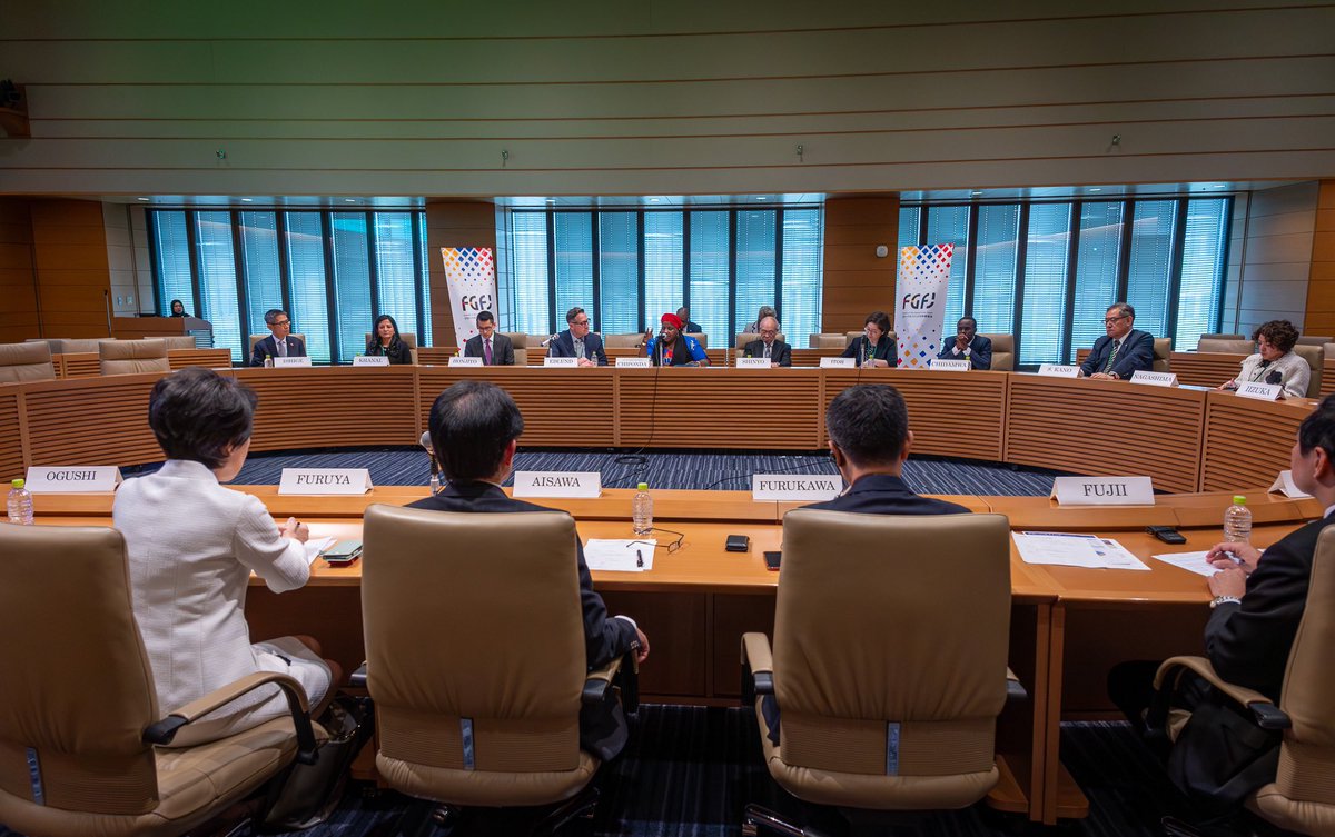 [#FGFJ Diet Task Force Meeting] #Malawi's Health Minister H.E. Khumbize Kandodo Chiponda shared the process of recovering from a super cyclone and discussed with Diet members the hopes to build a more climate-resilient #healthsystem.