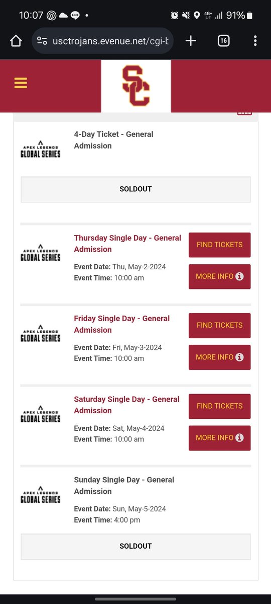 redotic's tweet photo. Lf Ticket for ALGS2024 Sunday final day at Galen center, LA hmu #algs #ApexLegends #eSports #galencenter https://t.co/oyic8ZfAhR