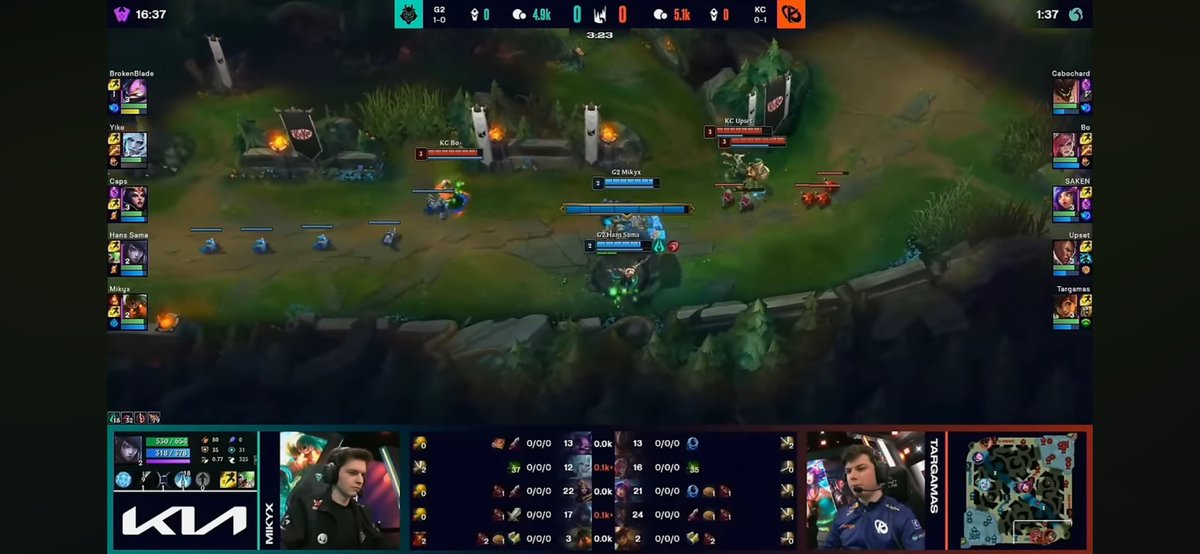 KalistaNS's tweet photo. @Jhytox_2 @tomcar2800 Littéralement les deux early du winter, même avec la présence du jgl ils prennent quasiment 0 avantage en Lane.
Upset/targamas c’est sans doute la botlane qui utilise le moins bien les gold obtenue de LEC https://t.co/hspJWSBzvb