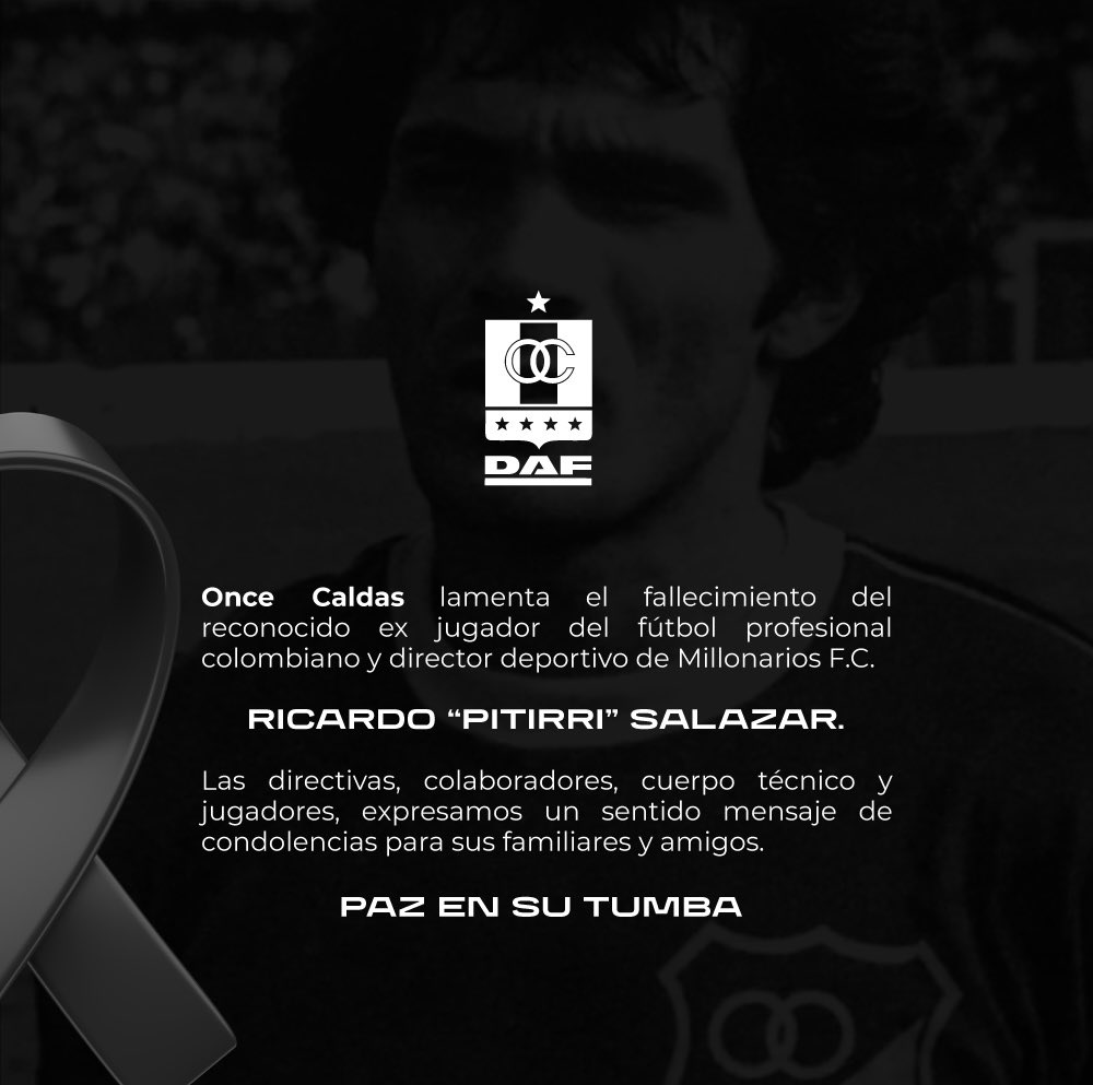 Lamentamos la muerte de Ricardo “Pitirri” Salazar. Enviamos un mensaje de condolencias a sus familiares y amigos. Paz en su tumba.