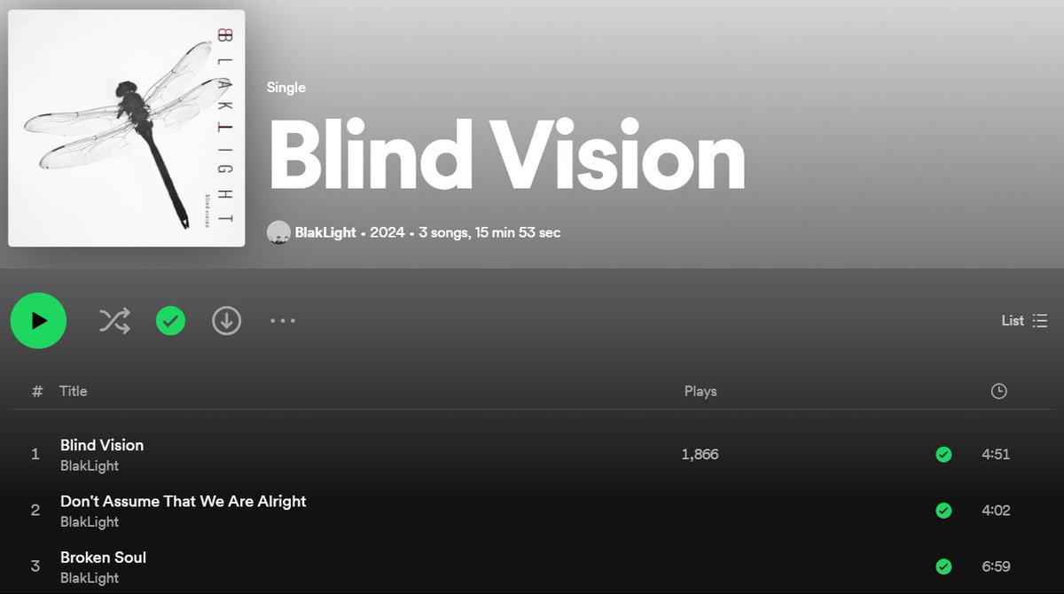 We LOVE your support... & right now, would you support us by clicking the link & hitting play on 'Blind Vision'...?? bit.ly/3Q7yEYS Give us a share & tell a friend. Thank you!!