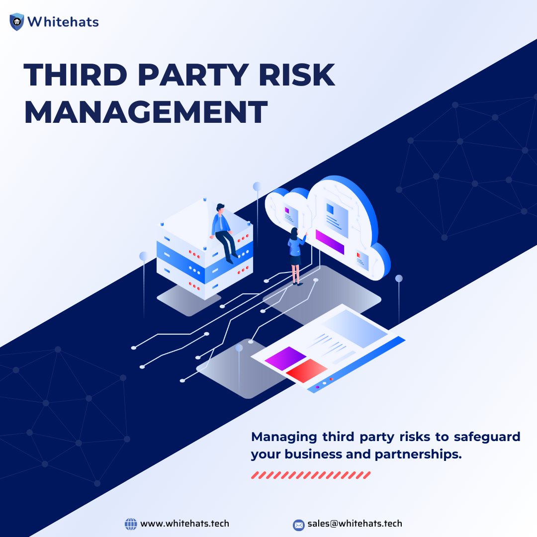 Managing third party risks to safeguard your business and partnerships.#whitehats #TPRM #BusinessSecurity #RiskMitigation #VendorRisk #PartnershipProtection #CyberSecurity #ThirdPartyRiskManagement #DataProtection #InfoSec #RiskManagement #BusinessPartners