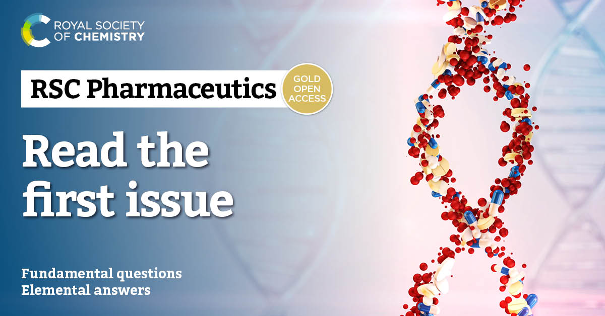 The first issue of RSC Pharmaceutics is here 🎉 Read for innovative research dedicated to advancing the fields of drug delivery, formulation, and pharmaceutical technology: rsc.li/3UnC9Nh