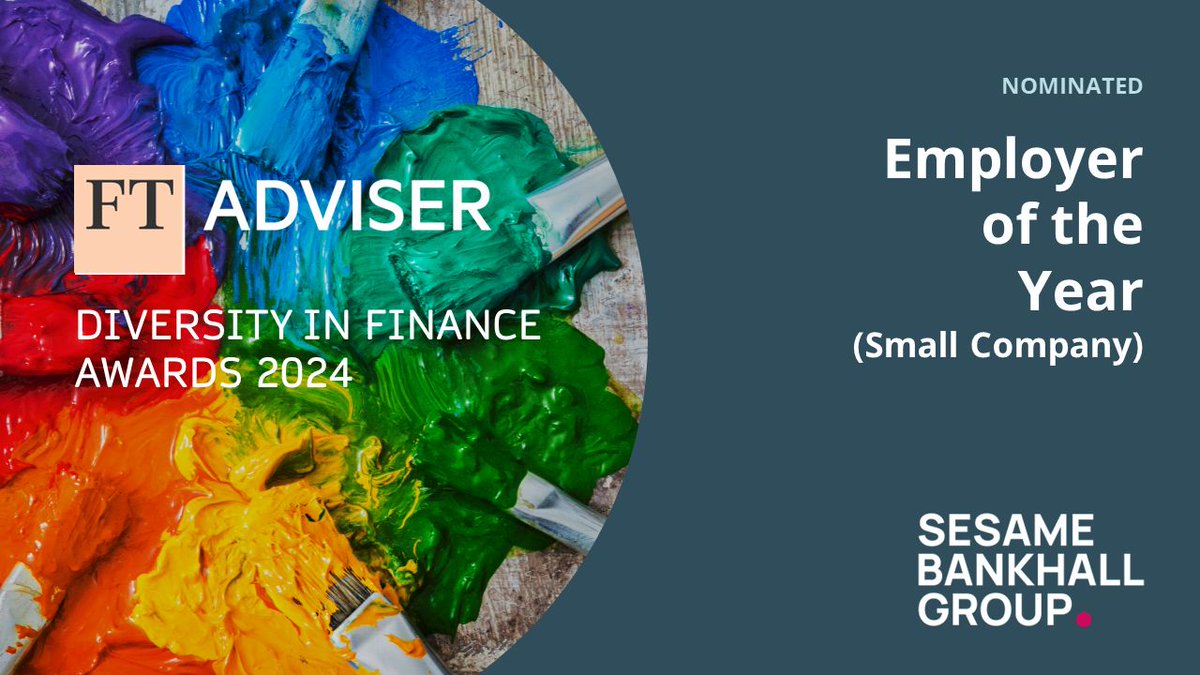 We're thrilled to share that we've been nominated in the Employer of the Year category at FT Adviser's Diversity in Finance Awards, coming up in June! #DIFA2024 #TogetherWeCan