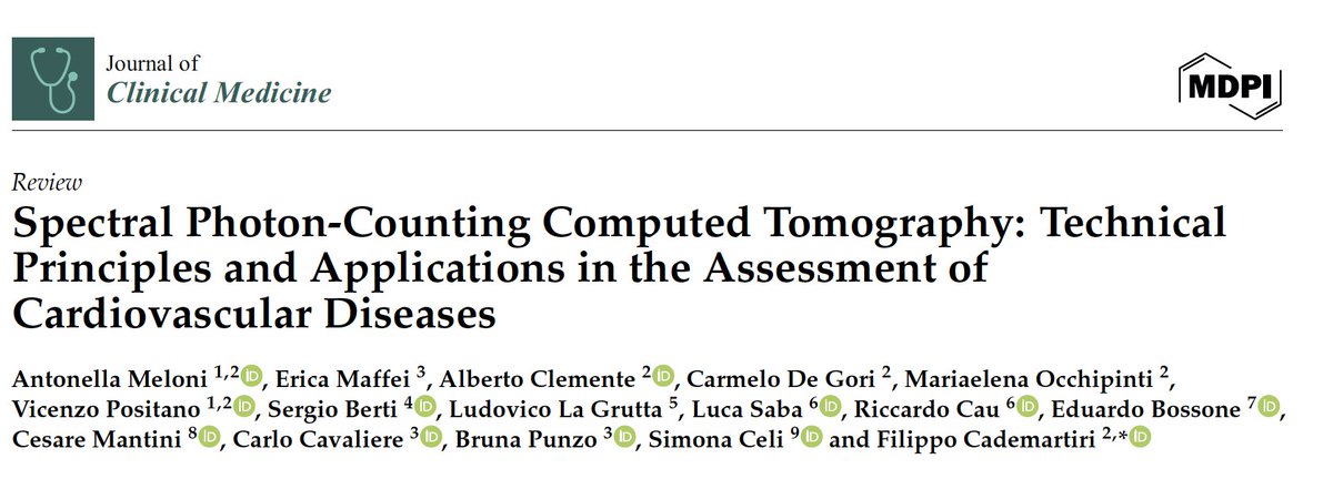 Spectral PCCT: Technical Principles and Applications in the Assessment of Cardiovascular Diseases. J. Clin. Med. 2024, 13(8), 2359; DOI 10.3390/jcm13082359.

OA: mdpi.com/2077-0383/13/8…

#PCCT #photoncounting #QuantumHD #CT #yesCCT #coronaryarterydisease #naeotomalpha