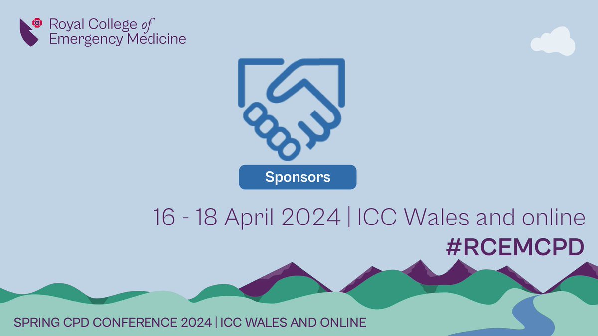 Drop by and say hello to our sponsors, both in-person and online!   With 11 representatives covering a broad range of areas, there will be lots of interesting engagement to be had. Let's express our gratitude for their invaluable support in making #RCEMCPD a reality.