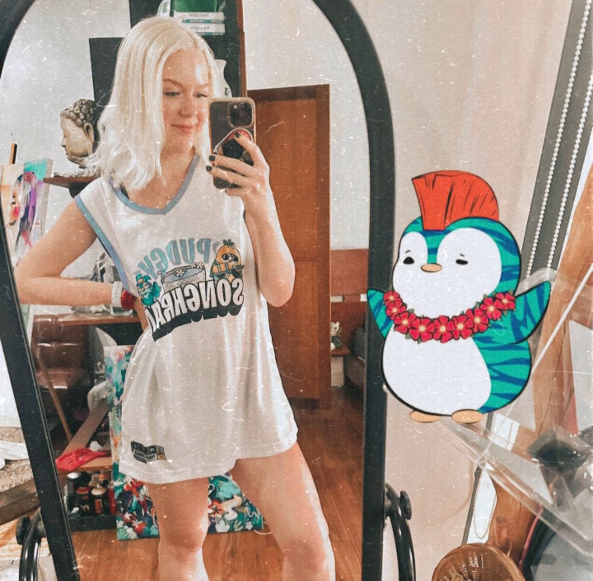 GM! 🌞 think I’ve just about recovered from the epicness of Songkran with @PudgyAsia 🐧✨ Thanks again to @NatChittamai + @bbbbammee! & especially for the cute merch :3 💦🔫 also shoutout to @phaverapp for sponsoring the legendary PudgyHouse! 🩵