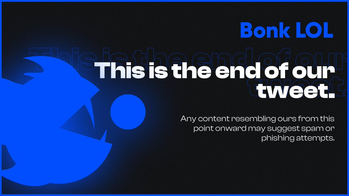 Bonk LOL tweet media