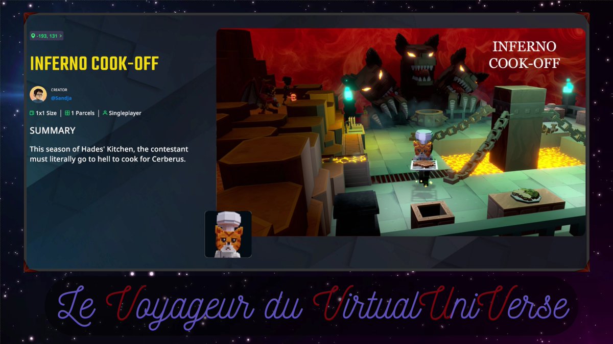 Bonjour à toutes et à tous, aujourd'hui présentation de la carte Inferno Cook-off . Bon visionnage à tous.

Format 4k : youtu.be/dt4P_dFo_Kg
Format SHORTS : youtube.com/shorts/wzL7EEG…

@TheSandboxGame @Sandja_Studio #jeuxvideo #SandFam #Sandbox #Web3Gaming #Web3