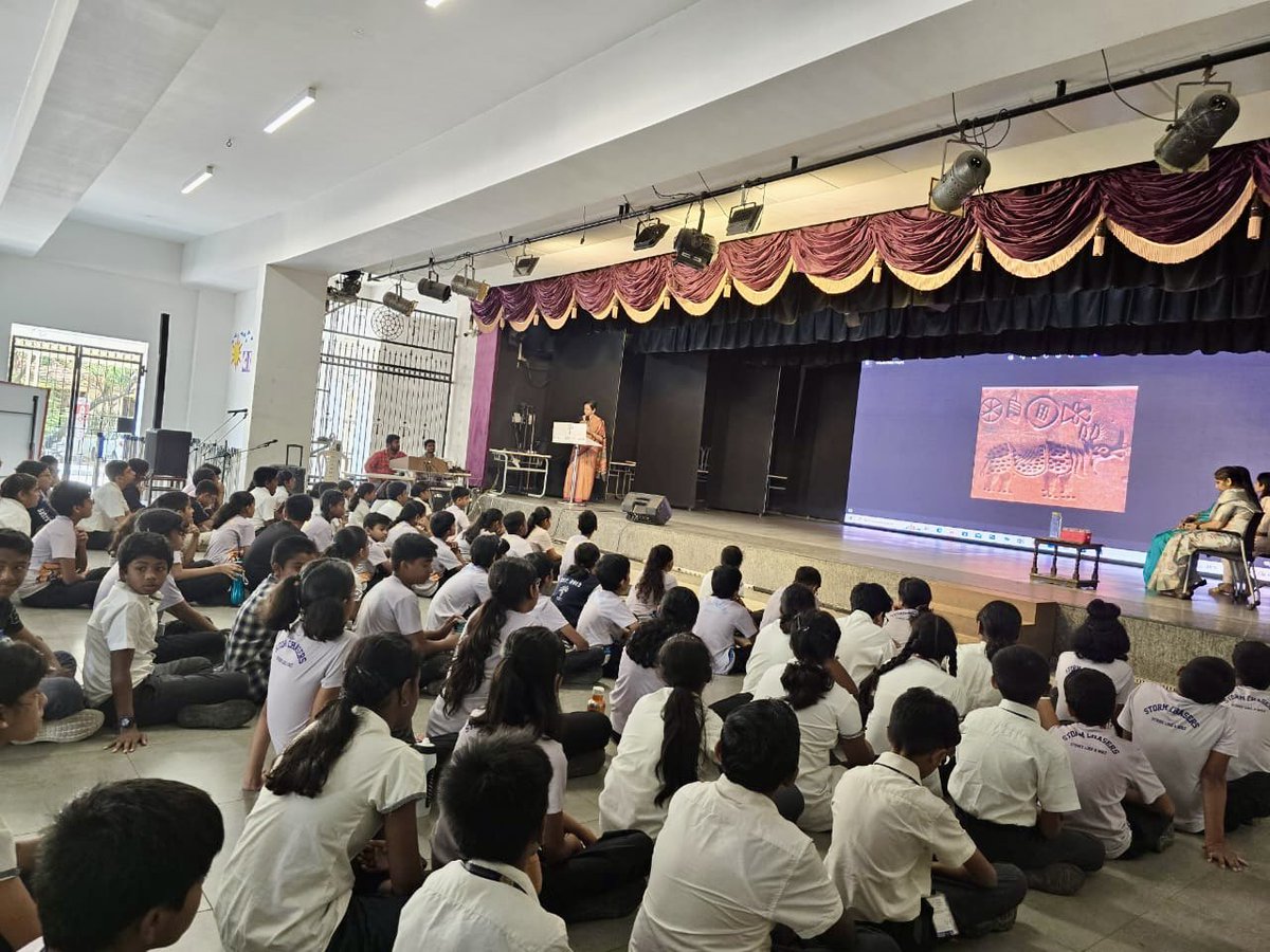 My talk for students at a school in Chennai this morning for World Heritage Day. It’s heartening to see schools taking the initiative to inculcate heritage awareness in young students. Wish more institutions will follow suit.