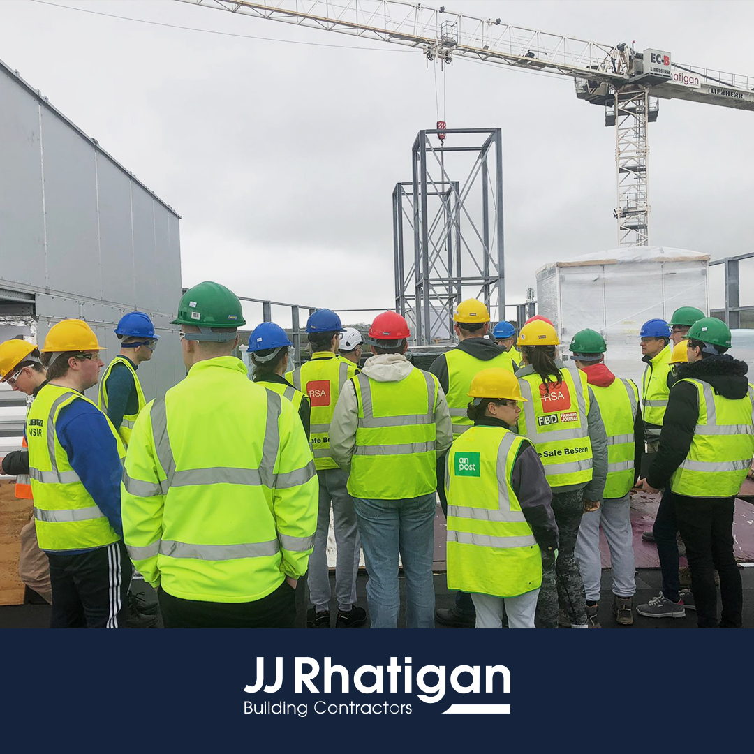 On the 10th of April, our team had a site visit with @MTU_ie Kerry Mechanical & Manufacturing Engineering students and their lecturer Padraig Kelly.

Thanks to all involved for a great day!
 
#LoveConstruction #Buildingindustry #ConstructionExcelllence #Engineering