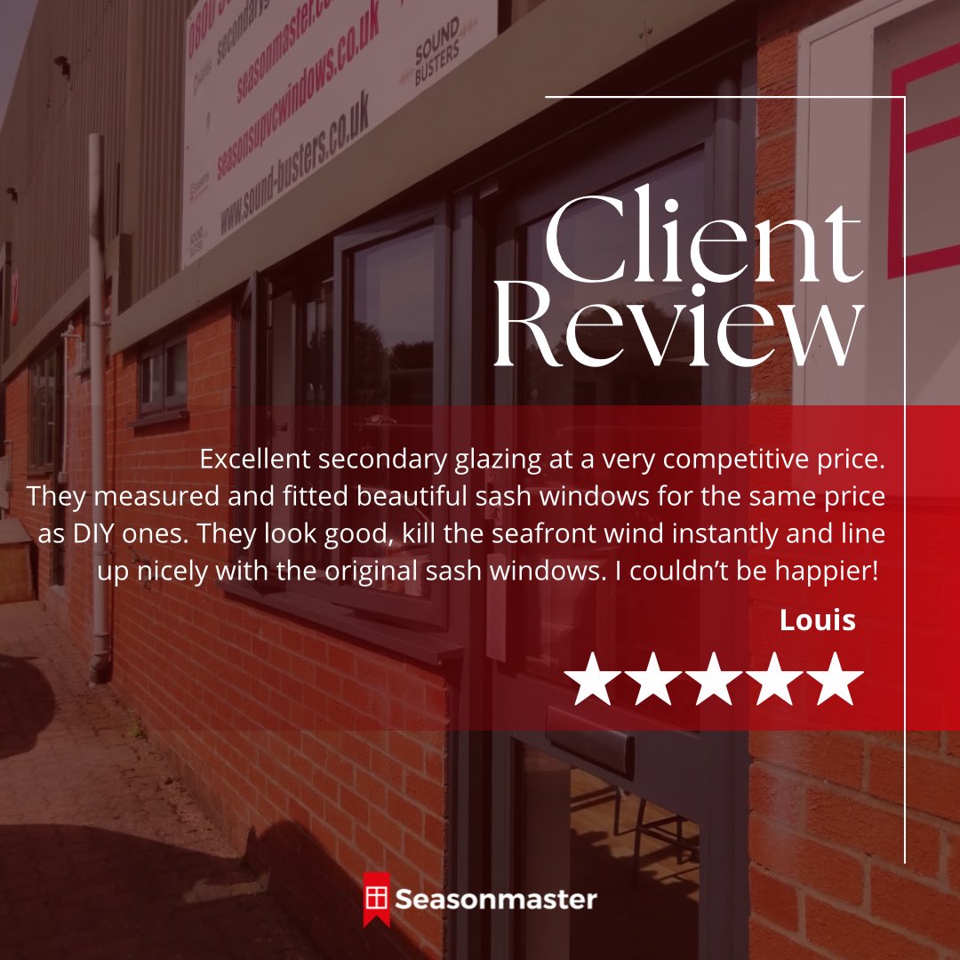 We appreciate and thank you for your kind words!

We always aim to satisfy our clients🤝

#aldershot #aluminiumdoors #aluminiumbifolds #secondaryglazing #homeimprovement #familyrunbusiness #competetiveprices #qualityassured #seasonmaster #seasonmasteraldershot #review