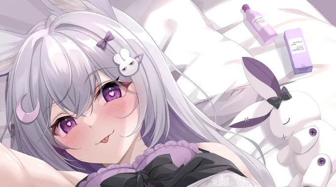 前にセンシティブ判定頂いちゃったイラストなんだけど、とてもかわいく描けたと思ってるのでお顔だけでも見てほしい…('v' 