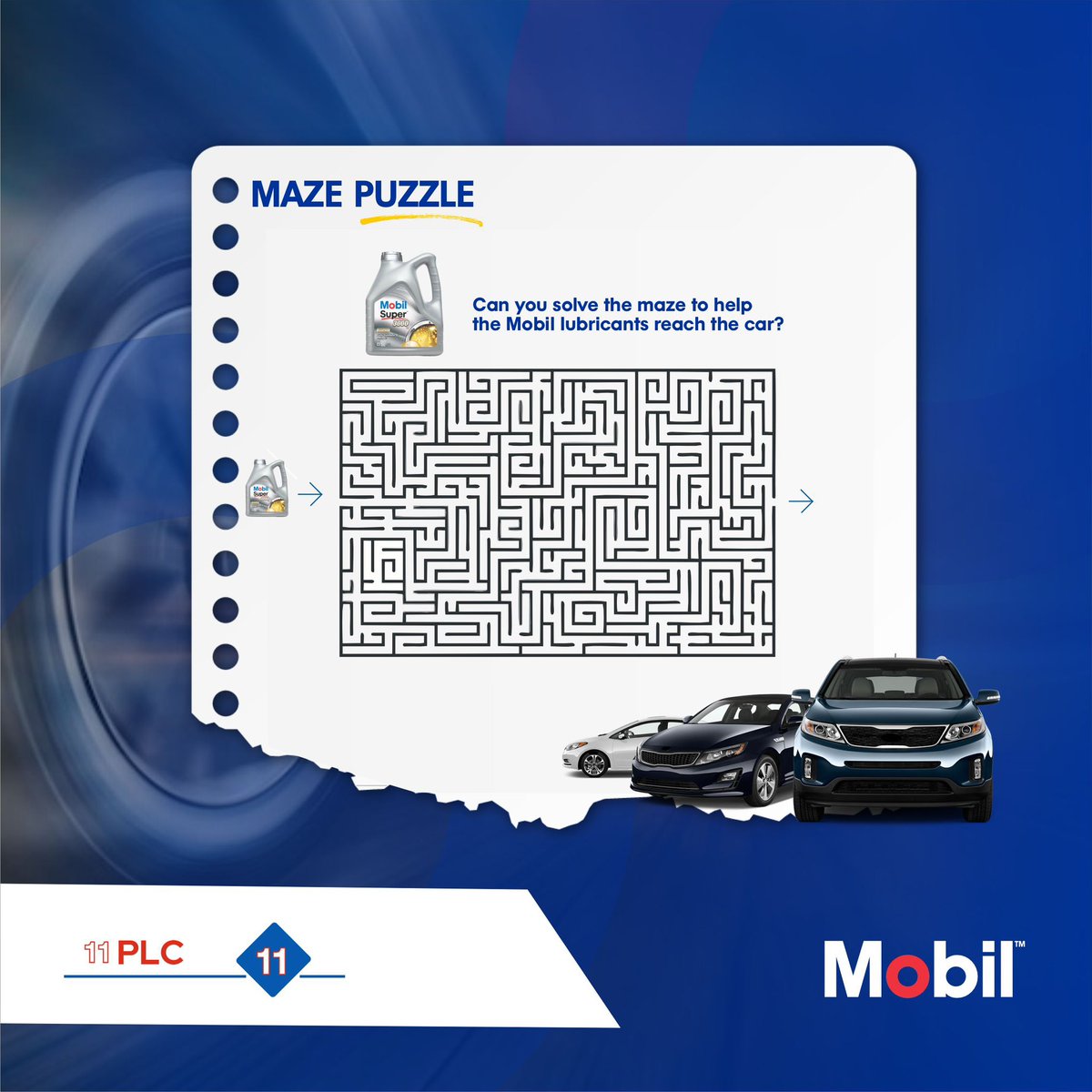 Calling out on all puzzle lovers! Can you help the this Mobil Lubricants get to the vehicle.

#triviathursday #mobillubricants #mobilinnigeria #viral