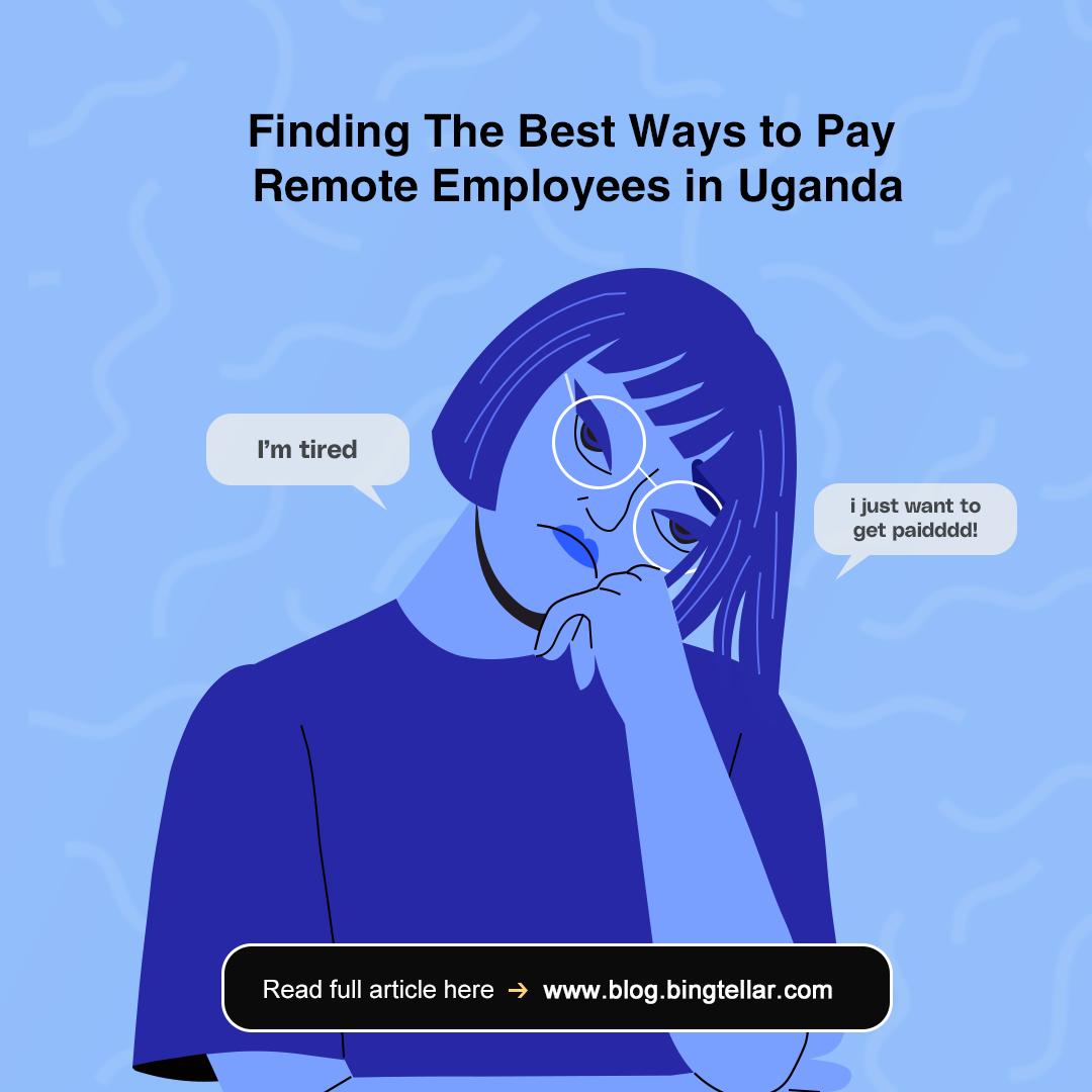 From afar to Africa: Your guide to paying international talent in Uganda is here! - Powered by Bingtellar for efficient transactions  💼💰

Discover all the essentials in our latest blog -  blog.bingtellar.com/how-to-pay-int…

#RemoteWork #PayrollTips #PayrollManagement #UgandaNews #Uganda