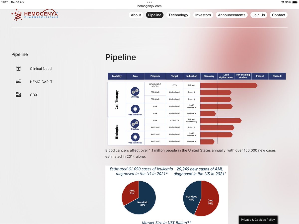 shncoe's tweet photo. #hemo new website - brilliant ๐คฉ- now letโs all have a little read to see what this #smallpharma can do ๐
@savinglives @cure @cancer @AML @stockmarket @investinging @biodefence https://t.co/TnD4iiBt0s